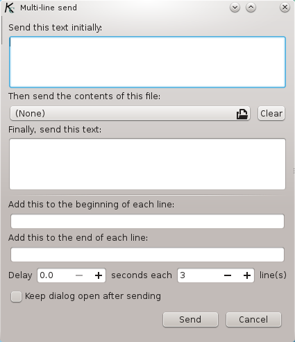 6.3. Input Menu