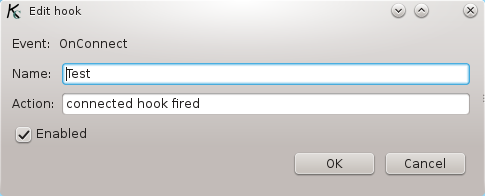 The window to edit hooks.